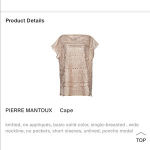 Gorgeous! Pierre Mantoux Golden cape